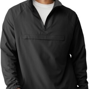 Men's Casual Quarter Zip Pullover-Athletic Lightweight Jackets Hiking Golf for Men Mock Neck with Pockets