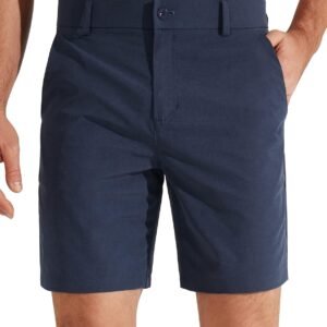 Mens Golf Shorts 7"/9" Work Dress Shorts Casual Flat Front Hybrid Short Lightweight Quick Dry Water Resistant