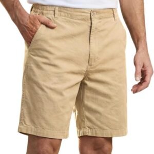 Work Shorts for Men Big and Tall, Canvas Cotton Durable Relaxed Fit Casual Twill Shorts