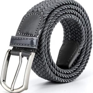 Braided Canvas Woven Elastic Stretch Belts for Men/Women/Junior with Multicolored