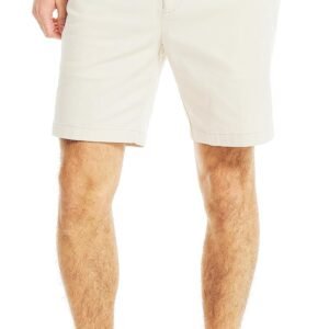 Men's Classic Fit Flat Front Stretch Solid Chino Deck Short